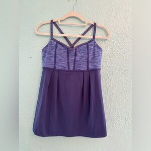 lululemon Purple Tank Top with bra